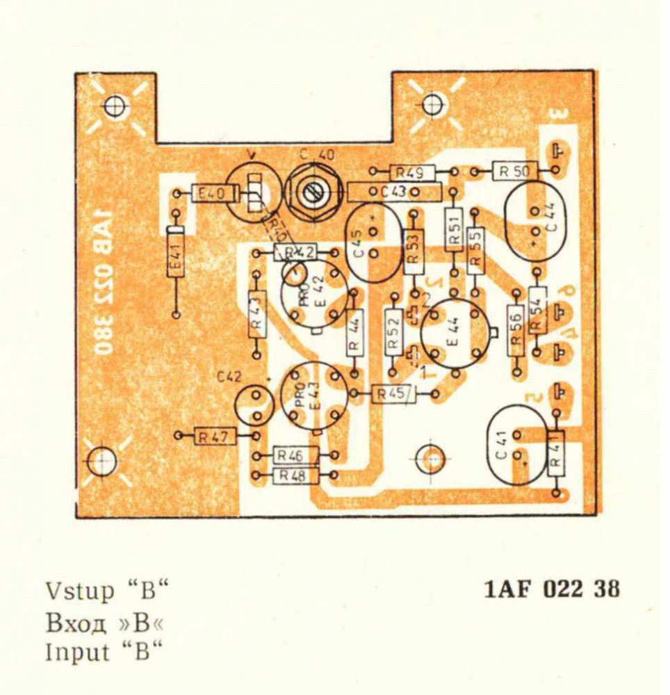 Schema - Vstup B